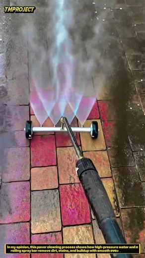 High Pressure Washing Tool : How Brick Floors Become Clean