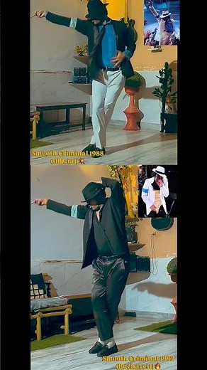 Michael Jackson Smooth Criminal - 1988 (Official)VS 1992 (Bucharest) Same Dancer Two Eras Recreated
