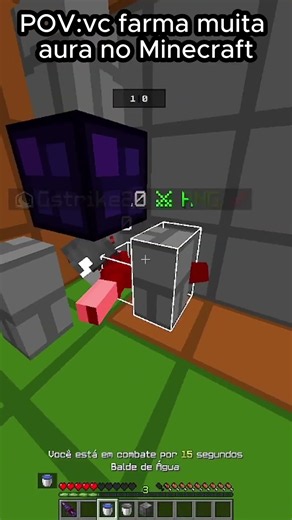 POV:vc farma muita aura no Minecraft