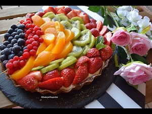 Tarte Aux Fruit | Fruit Pie | Fruit Tart | Frangipane| Bake with Ayesha