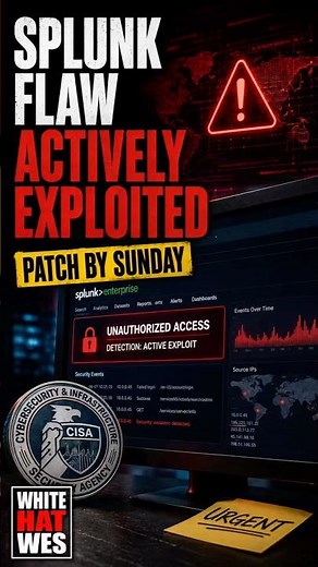 CISA Orders Emergency Patching for Exploited Splunk Flaw #tech #hacker #technews #cybersecurity