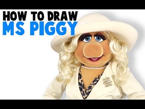 How to Draw Miss Piggy from the Muppets