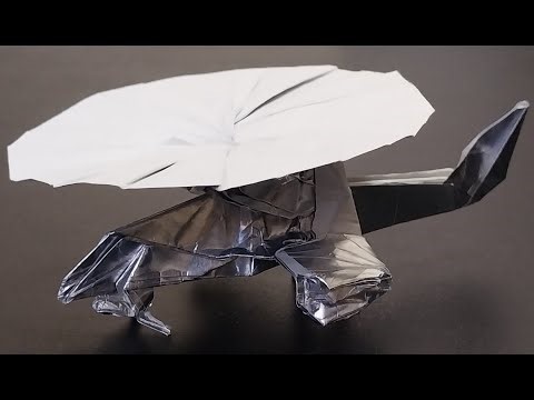 Origami helicopter (Sabrewolf) by Jayson Merrill tutorial. (Part 1)