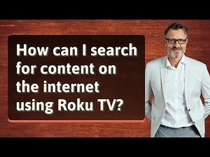 How can I search for content on the internet using Roku TV?