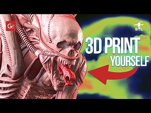Standing Xenomorph STL files for 3D printing | Make Game Real