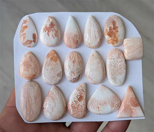 1 Piece Scolecite Stilbite Round Pearshape Flat Back Gem Cabochon Wire Wrapping Jewelry Pendant Setting Macrame Jewelry Metalsmith Supplies - Etsy Australia