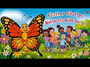 Flutter Flutter Butterfly | Kids Song | With Lyrics | Musti Music | Muzammil