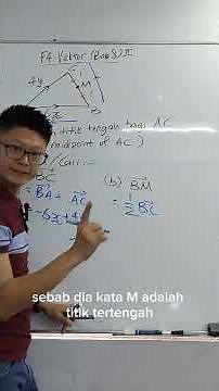 Tingkatan 4 | MATEMATIK TAMBAHAN | Bab 8: Vektor (Hukum Segitiga).F4 | Add Maths | Chapter 8: Vector