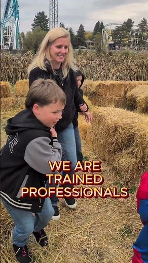 Halloween Hay Bale Maze 4 Blondes #halloween #heavymetalcountrydad #haybales #blonde #jokes #shorts