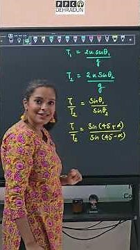 Complementary angles in projectile motion.