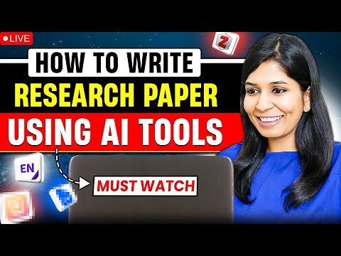 🔴LIVE: Write research paper using AI tools🔥