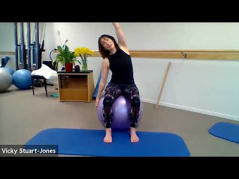Pilates swiss ball class 1 hour
