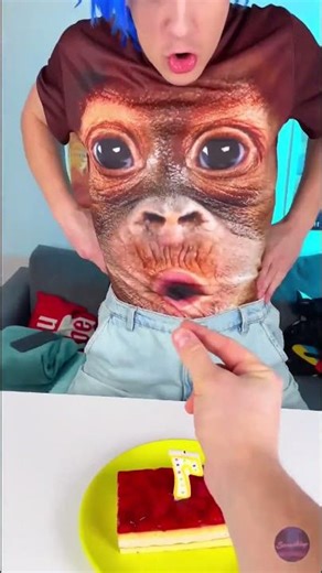 "Monkey's Birthday Party Gets Completely Out Of Control 😱🎉 #Animal #Chaos #Viral"