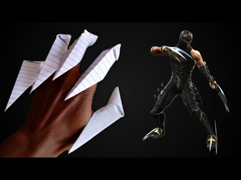 How To Make Realistic Paper Claws (Easy)