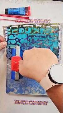 create a multi layered gel print, the easy way #gelprinting #gelprint Gel Print January Day 1: Tone