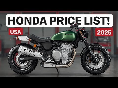 2025 Honda Motorcycles Price List in the USA!