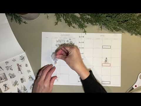 Happy Planner- January Monthly Layout