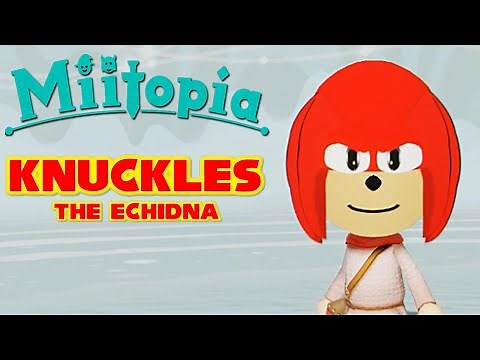 Making a Knuckles Mii (Sonic) in Miitopia with Makeup Creator