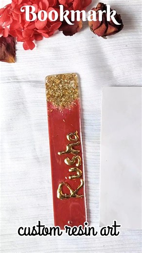 Bookmark 💞 Full tutorial #shorts#bookmark #resinartist #resin