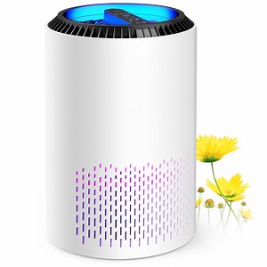 ALROCKET HEPA Air Purifier with Light Extra Large Room 350 Sq. ft, White