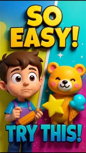 ✏️ EASIEST DRAWING FOR KIDS 😀 ANYONE CAN DO IT 🎉#shorts #viralshorts #easydrawing