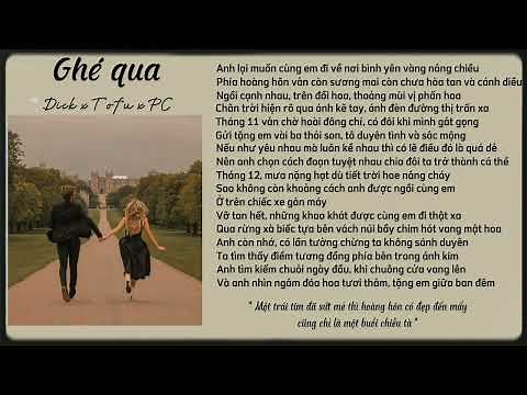 Ghé qua - Dick x Tofu x PC | Lyric Video 1|