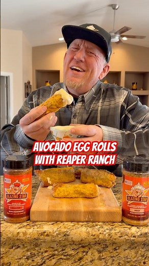 Avocado Egg Rolls With Reaper Ranch