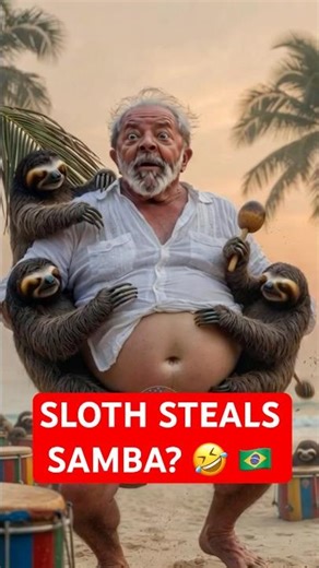 Lula's Samba vs. Sloth Squad! 🦥🇧🇷😂 #funnyshorts #viralshorts