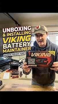 Harbor Freight’s Finest: Keeping the lightning in the lead box #harborfrieght #batterymaintainer
