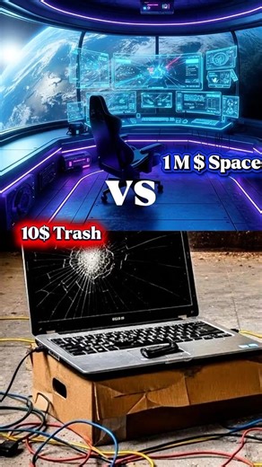 $10 vs $1,000,000 Gaming Setup 💸🤯 #shorts