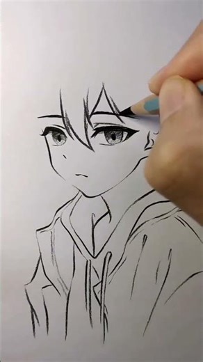 How To Draw Anime Face Step by Step 😈 #AnimeDrawing #DrawingTutorial