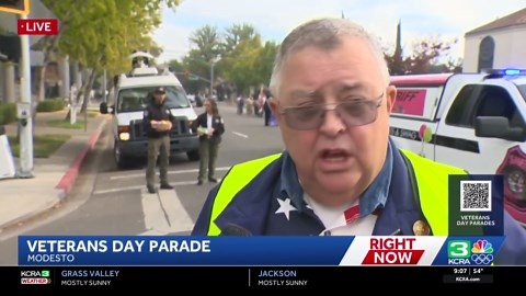 Thousands line up for Modesto Veterans Day parade