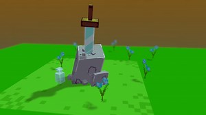 Sword in stone - 3D model by bradensyt0