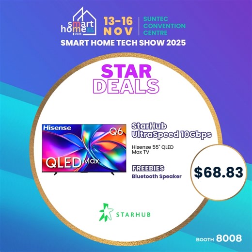 31K views | StarHub Star Deals are lighting up the Smart Home Tech...