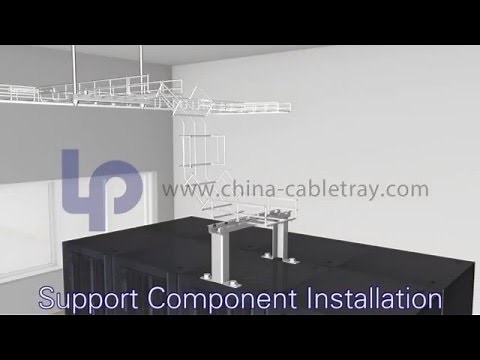 Installation of wire mesh cable tray