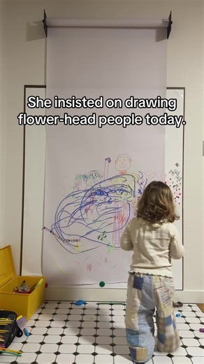 Flower-Head Art Day with Toddler Creativity