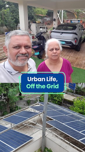 79K views · 709 reactions | When Suneet and Shilpa Kotwal decided to power their city home entirely on solar energy, everyone said it couldn’t be done. Five years later, their house runs fully on the sun. No soaring bills and no power cuts. What began as a personal commitment to clean energy is now inspiring others to make the switch. Watch how the Kotwals turned belief into power. #reimaginingenergy | TheBetterIndia | Facebook
