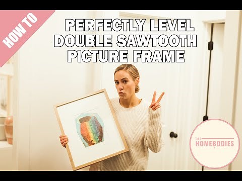 How to Hang Pictures with Sawtooth Hangers