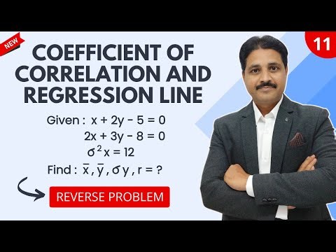 COEFFICIENT OF CORRELATION AND REGRESSION LINE SOLVED PROBLEM 11 IN STATISTICS