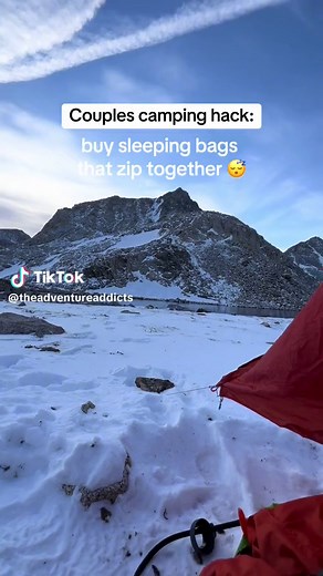 Literally changed my life. Now i can steal all of his warmth 😴 #backpacking #camping #backpackinglife #hikinggear #campinggear