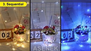 Outdoor Solar String Lights, ASENEK 98ft 300 LED Solar Fairy Lights, Waterproof Decoration Lighting Copper Wire Lights for Indoor Outdoor Patio Yard Wedding Party Trees Decor, Colorful