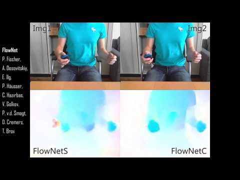 FlowNet: Learning Optical Flow with Convolutional Networks