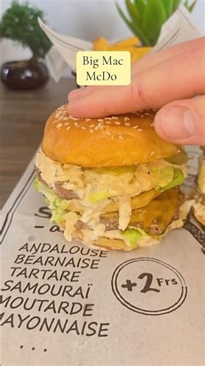 👨‍🍳 Big Mac de chez McDo.#bigmac #mcdonalds #burger #recettefacile