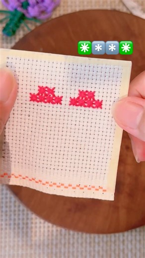 Cross stitch asterisks ✳️ #shorts #diy #needlework #craft #howto #tutorial
