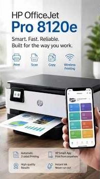 HP OfficeJet Pro 8120e 🔥 Smart Wireless Printing Made Easy #HP #HPOfficeJetPro8120e #HPPrinter