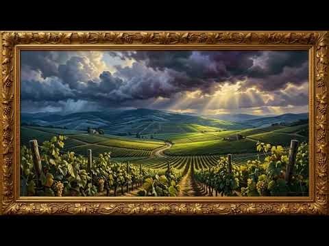 Green Field Clouds TV Art Frame ☁️🌿 Relaxing Nature Wallpaper