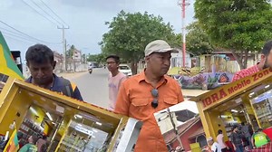 A nationwide walk for peace and unity... Janaranjana Kirthisri Deshabandu Weeraputra Seltal Perera from Amparai district central camp village, which was held today (21.05.2024) under the leadership of U L Sattar (IQRA Jalal), Managing Director of IQRA Mobile along with BLASTER Sports Association and Sainthamaru Police. (Retired Sri Lankan Army Officer) On arrival at Sainthamaruthu, an event was held to honor him with a garland near Sainthamarudu IQRA Mobile. Kalmunai Police (ASP) Budhika and Sai