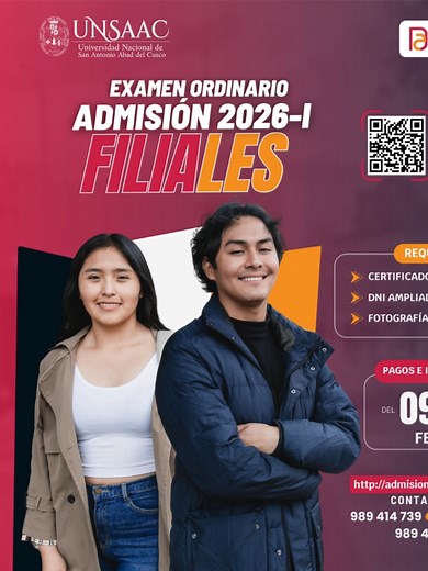 Examen de Admisión UNSAAC 2026-I: ¡Prepárate ya!