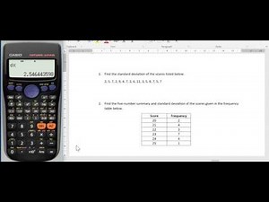 Standard Deviation on a Casio calculator