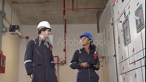 Engineers check control systems for the proper functioning of critical components such as air conditioning ducts, compressors, HVAC compressors, water tanks, and fire control systems.